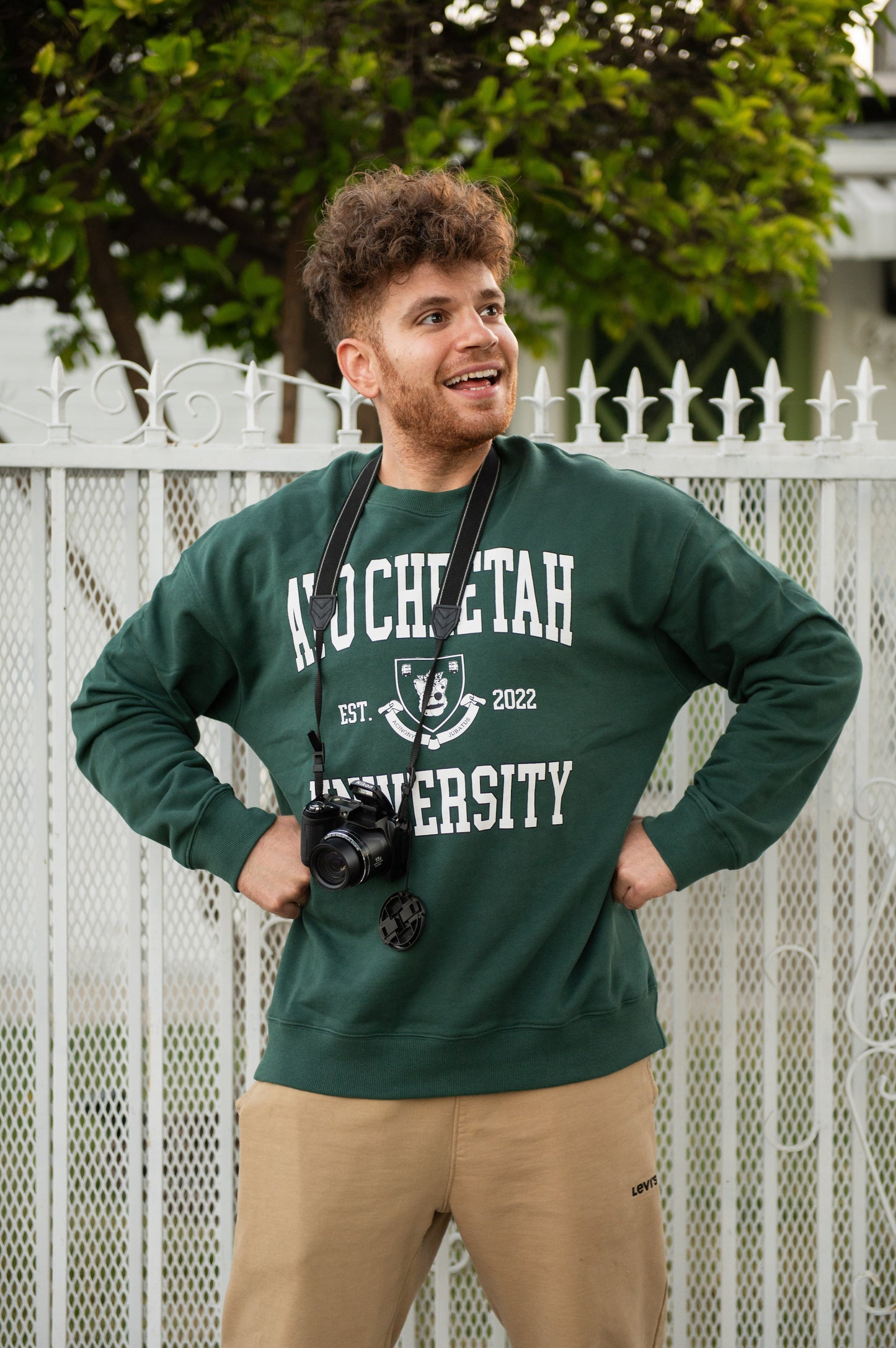 AYO CHEETAH UNIVERSITY SWEATER