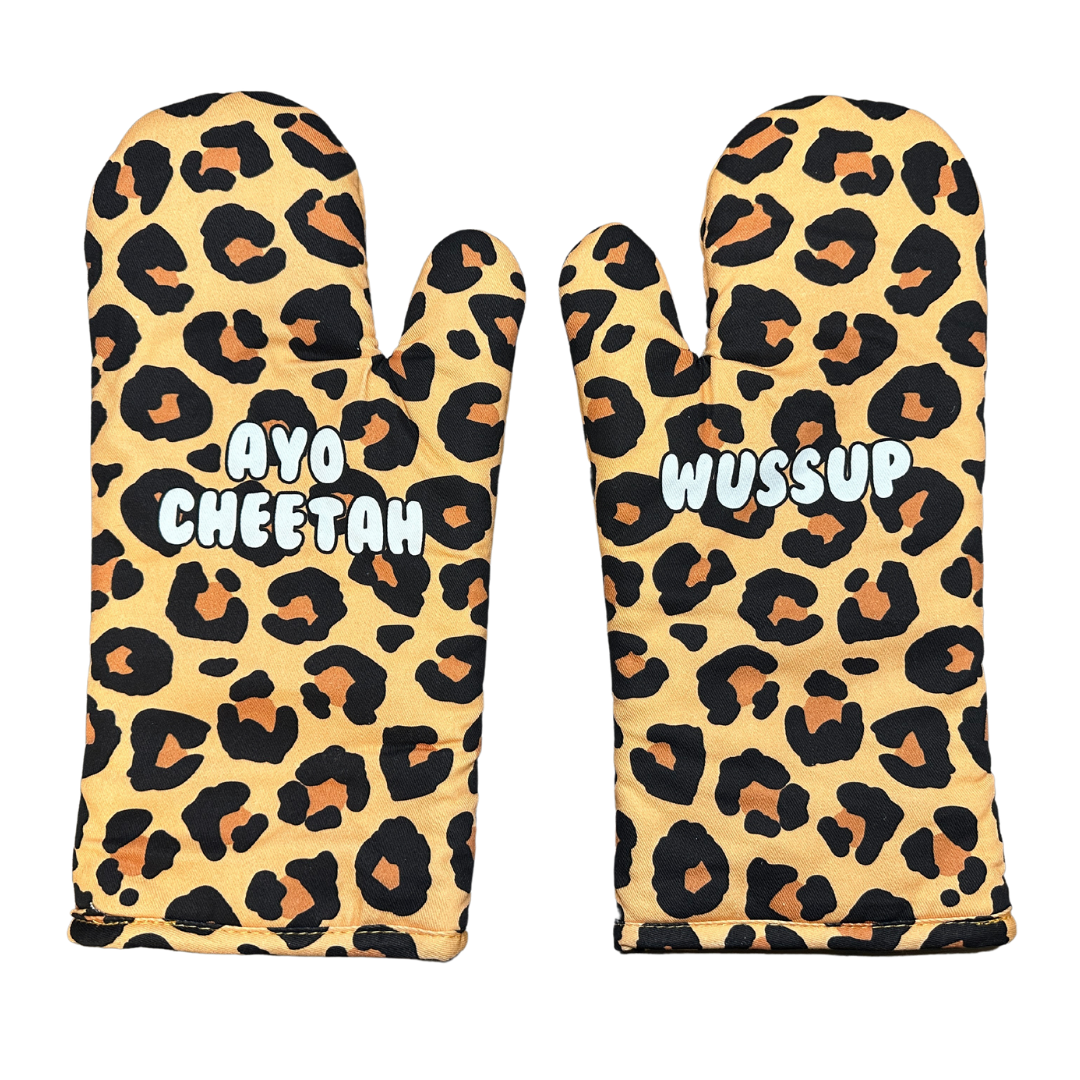 CHEETAH OVEN MITTS! – Goodboy's House CHEETAH OVEN MITTS! – Goodboy's House